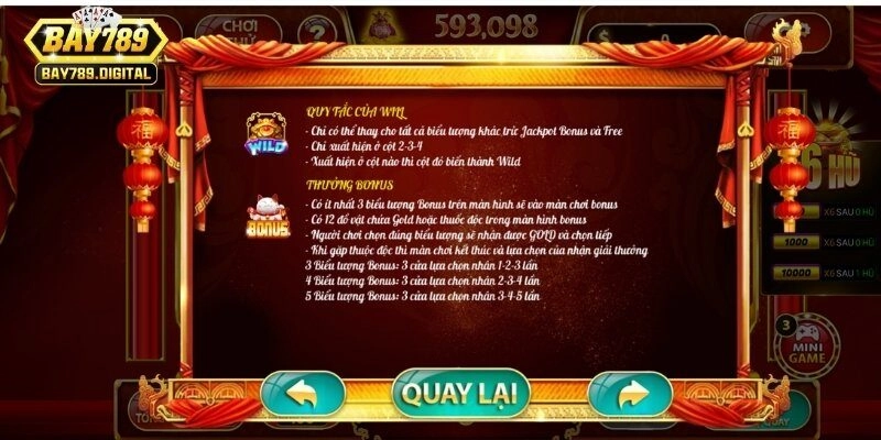 Luật quay hũ thần tài đổi thưởng đơn giản