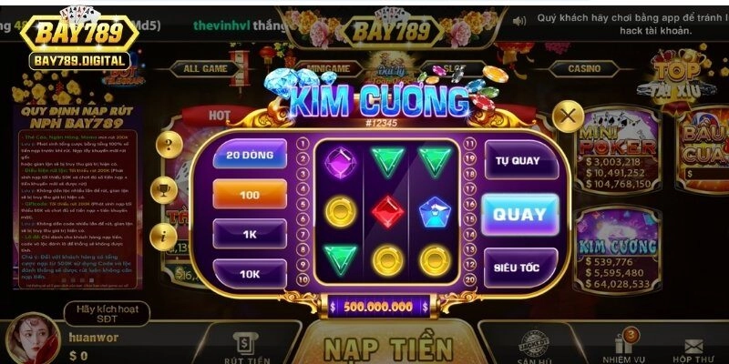Kim cương Bay789 – Review trò chơi được yêu thích nhất 2025