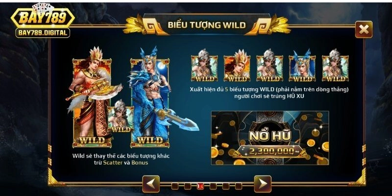 Các biểu tượng trả thưởng thiết kế theo truyện cổ tích cùng tên