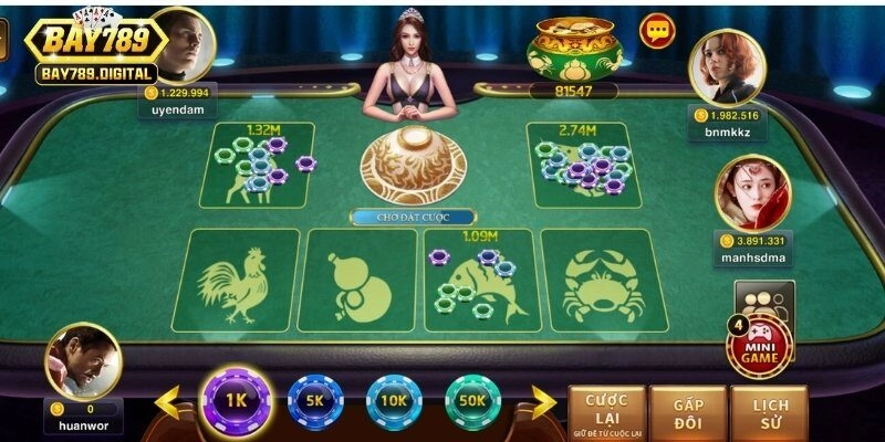 Bầu cua là trò chơi dân gian nổi tiếng hàng đầu ở Việt Nam